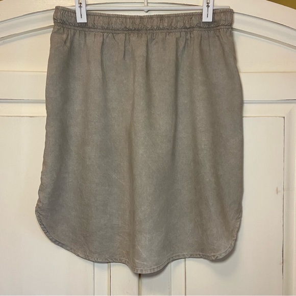 Bella Dahl Tencel High-Low Mini Skirt - Picture 9 of 15